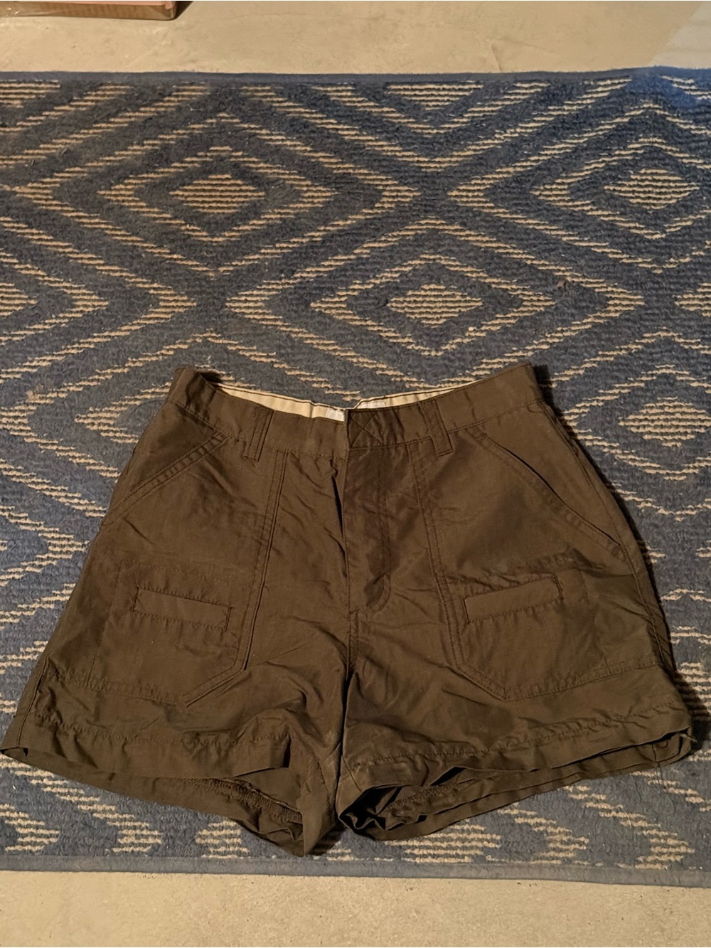 Olive Green Utility Cargo Shorts
